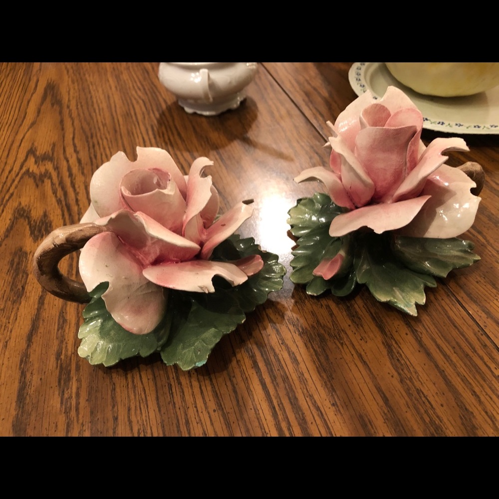 Capodimonte Rose Direct from Italy vintage